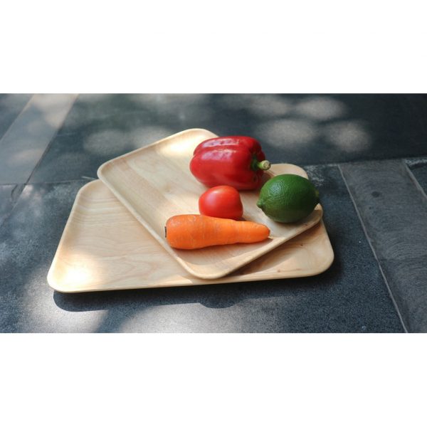 Khay gỗ chữ nhật: đĩa gỗ trang trí decor đựng đồ ăn gằng gỗ đẹp, trái cây, phục vụ nhà hàng 3 size
