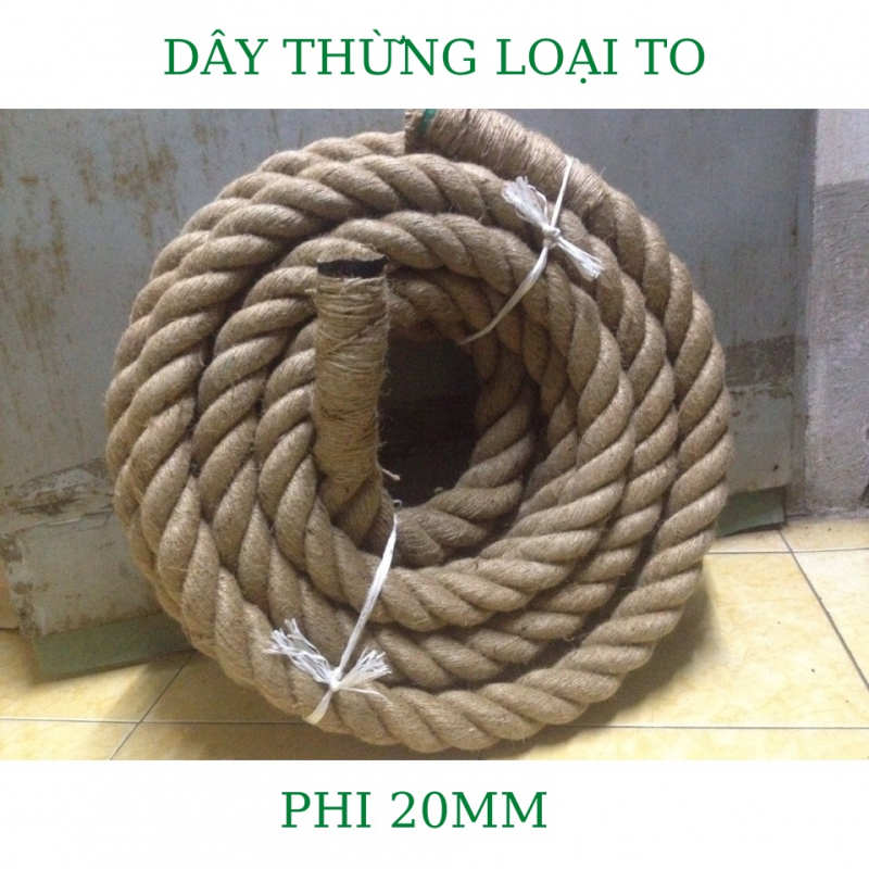 Dây thừng loại to phi 20 được dùng nhiều trong cuộc sống